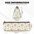 thumbnail image 4 of Naloa Floral Print Leather Pencil Case - Portable Big Capacity Pencil Pouch Organizer Bag Stationery Bag for Work & Office Pencil Pen Case, 4 of 5