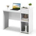 thumbnail image 1 of Costway Computer Desk with Drawer Modern Laptop PC Desk with Adjustable Shelf & Cable Hole, 1 of 10