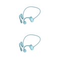 thumbnail image 1 of Monstrate Auriculares de conducción ósea, inalámbricos, recargables, compatibles con Bluetooth, V5.2, auriculares con gancho para la oreja, auriculares Type2 NO2, 1 of 6