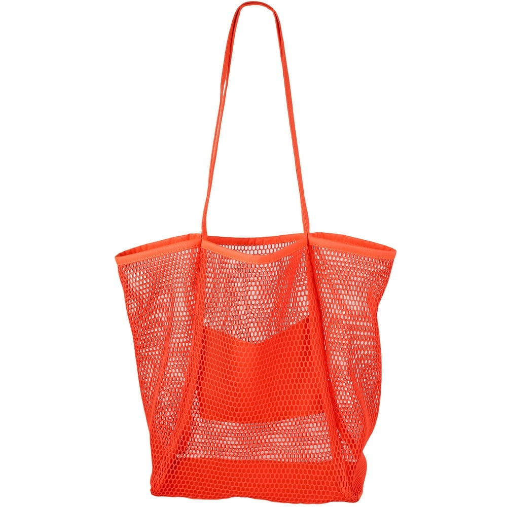 Beach bag with outside pockets best sale