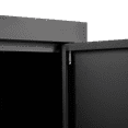 thumbnail image 3 of Metal Storage Cabinet 36 Inch Lockable with Adjustable Shelves and 2 Keys, Secure Anti-Pry Design, Soft-Close Doors - Storage Solution for Garage, Office, School Tools, Files, Chemicals in Black, 3 of 9