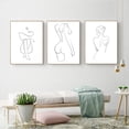 thumbnail image 4 of Yuarrent Transformar el espacio con pintura en lienzo Edición de femenina Cuerpo de mujer Estampado minimalista Innovador Decoración del hogar A, 4 of 6