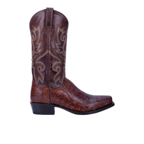 Dan Post Boots Mens Bayou Embroidered Pull On Square Toe Cowboy Mid Calf
