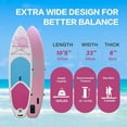 thumbnail image 4 of Inflatable Stand Up Paddle Board – Premium SUP Paddle Boards Wide Stable Design for Youth & Adults, Blow Up Stand-Up Paddle boards with Accessories & Backpack, Surf Control, 4 of 6