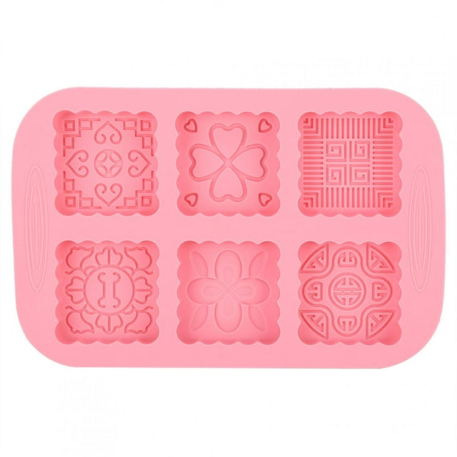 Pink Colour Making , Mooncake , Microwave Safe Wide Application For DIY Craft Candy Molds Home Kitchen Making Supplies