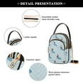 thumbnail image 4 of FORMRS Crossbody Bag for Women Quilted Travel Shoulder Cell Phone Purse with Chain Strap Handbag, Blue Ice Hockey, 4 of 7