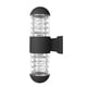 thumbnail image 1 of Bearachild Moderna pantalla de cristal de aluminio resistente al agua hacia arriba, accesorios de iluminación de pared LED, lámpara de pared IP65 de doble Iluminación y accesorios Negro Bearachild HA024396-02, 1 of 1
