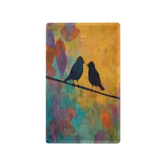 Light Switch Cover Switch Plate Outlet Cover Plug Cover for Electrical Unused Outlet Cover Birds on A Wire