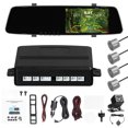 thumbnail image 1 of Riwcyla 1080P DVR Dash Camera with 4 Parking Sensor Reverse Radars Front & Rear Dual Camera Driving Recorder with 4.3 Inch Screen Support Night,Vision/Motion Detection/Collision Locking/Loop Recordi, 1 of 6