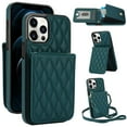 thumbnail image 3 of Crossbody leather wallet phone case suitable for iPhone 13 ,lanyard and kickstand card Solt., 3 of 10