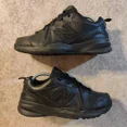 thumbnail image 1 of New Balance 608 Shoes Womens 10.5 AA / Mens 9 AA Triple Black Running Sneakers, 1 of 6