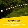 thumbnail image 3 of Zone Tech Solar Powered Outdoor LED Light Lamp Yard, Garden, Pathway Lights 12 Pack, 3 of 9
