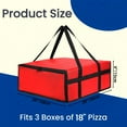 thumbnail image 2 of XIBUFE Insulated Pizza Carrier Bags,Large for Deliveries,20x20x6 inches, 2 of 7