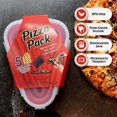 thumbnail image 3 of Portable Foldable Triangle Pizza Packed Lunch Box Kitchen Tool Storage Container Silicone Slicer, 3 of 5