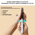 thumbnail image 6 of Fruit Peeler Folding Portable 2 In 1 Kitchen Gadget Multifunctional Stainless Steel Blade Ergonomic Non Slip Handle Travel Tool Easy Clean, 6 of 7