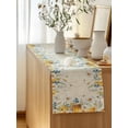 thumbnail image 5 of Table Runner 90 Inches Long for Kitchen Dining, Daisy Spring Floral Dresser Scarf Farmhouse, Dining Table Decorations for Wedding/Parties, Farmhouse Botanical Green Leaves 13 x 90 In, 5 of 8