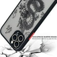 thumbnail image 5 of Compatible with iPhone 14 Pro Max Case 6.7 inch Fashion Cool Dragon Animal 3D Pattern Design Frosted PC Back Soft TPU Bumper Shockproof Protective Case Cover for iPhone 14 Pro Max, Black, 5 of 14