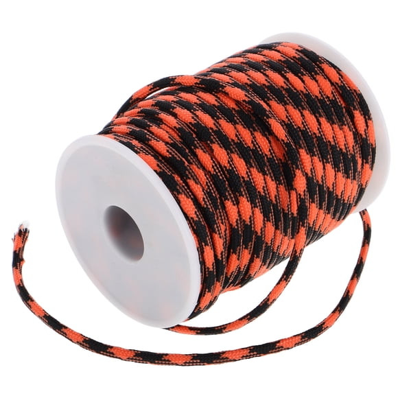 OUNONA Rope Tarp Rope Polypropylene Orange Black Camouflage 1Pcs for Rescue