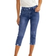 thumbnail image 3 of DuoJiaJ Stretch Capri Pants Slim Fit Ankle Jeans Casual Comfortable Trousers For Everyday Wear Women Casual Pants Blue L, 3 of 5