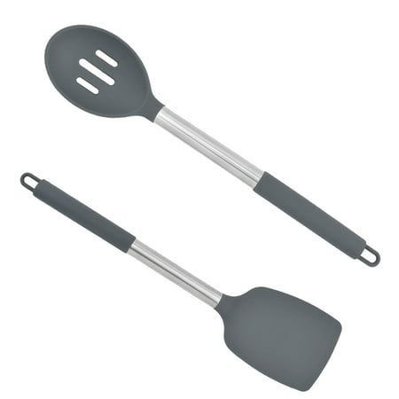 

Kitchen Cooking Utensils Set 2 pcs Non-stick Silicone Kitchen Utensils Spatula Set