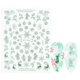 thumbnail image 4 of Christmas Nail Sticker DIY Fashion Snowflake Nail Decal Adhesive Nail Decal, 4 of 6