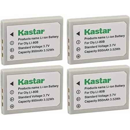 Kastar 4-Pack Battery Replacement for AGFA 4Ti Optima 1328m Optima 1438m Optima 8328m Aosta DA 4092 DA 5091 DA 5092 DA 5094 Avant S4 S6 PROSIO Slim Neo Xc534 Slim Neo Xi Cameras
