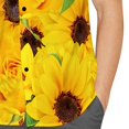 thumbnail image 3 of Camisas de verano con estampado de girasol para hombre, camisas de manga corta, ropa informal diaria, camisas para hacer ejercicio al aire libre, 3 of 5