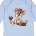 thumbnail image 4 of Inktastic Baseball Teddy Bear Boys Long Sleeve Baby Bodysuit, 4 of 5