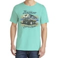 thumbnail image 2 of Wild Bobby, Classic Vintage Ford Bronco Enjoy The Ride, Cars and Trucks, Garment-Dyed Washed Look Short Sleeve Tees, Mint, Small, 2 of 3