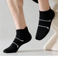 thumbnail image 5 of Hduncf Thin No Show Ankle Athletic Running Socks, Cushioned, Breathable, Low Cut Sports Tab Socks for Men Black Free Size, 5 of 6