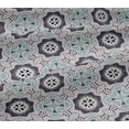 thumbnail image 4 of oneOone Cotton Jersey Gray Fabric Artistic Flower & Shapes Geometric Dress Material Fabric Print Fabric By The Yard 58 Inch Wide, 4 of 4