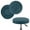 Deepwater Blue, variant on Shukii Velvet Bar Stool Covers Round Bar Stool Seat Covers Elastic Bar Chair Covers for Bar Round ChairIvory,S (12"-14") 1 PC