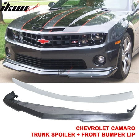 Chevy Rear Bumper - Fits 10-13 Chevy Camaro V8 SS Front Bumper Lip + ABS Rear Trunk