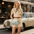 thumbnail image 6 of FORMRS Women Crossbody Purse with Chain Strap Vegan Leather Shoulder Handbag, Light Floral, 6 of 7