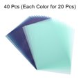 thumbnail image 3 of Uxcell Colored Vellum Paper, 40 Sheet Deep/ Sky Blue 8.3" x 5.9" Translucent Sheets, 3 of 7
