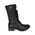 thumbnail image 2 of Soda BG51 Women Leatherette Lace-Up Sweater Fold Down Combat Boot, 2 of 5