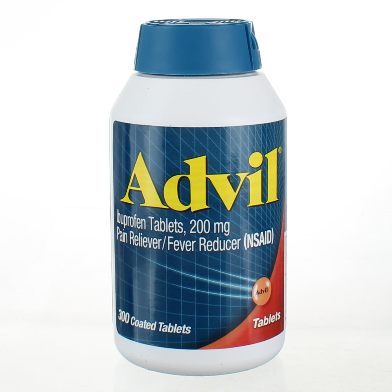 Advil Pain Reliever (NSAID) Fever Reducer Ibuprofen Tablets, 200 mg, 300 Ct