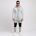 thumbnail image 2 of Men's Casual Tracksuit Set Autumn Comfortable Hooded Zip Up Sweatshirt And Matching Jogger Pants For Daily Wear Sports, 2 of 4