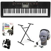 Casio CTK-2090 EDP 61-Key Educational Pack with Power Supply, Stand, Headphones, USB Cable, and Instructional Software