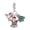 Christmas tree bell Santa Claus, variant on MULA Euopean Original Silver DIY Charms Pendant Christmas Santa Claus Love Christmas Hat Snowflake AAA CZ For Women Bracelet Necklace Birthday Gift Jewelry
