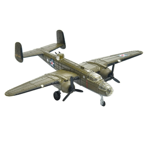 ARCADORA WWII US B-25 Mitchell Bomber Model 1:200 Scale Diecast Alloy Plane 3.1in Collection Decor Perfect Gift For Enthusiast