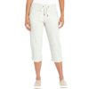 Eddie Bauer Women's Comfy Lightweight French Terry Capri Pants w/ Pockets (Heather Oatmeal, XXL)