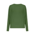 thumbnail image 4 of Karight Women's Ribbed Knit Mock Turtleneck Sweater Pullover Tops V Neck Vacation Fall Striped Color Block Blouse, 4 of 8
