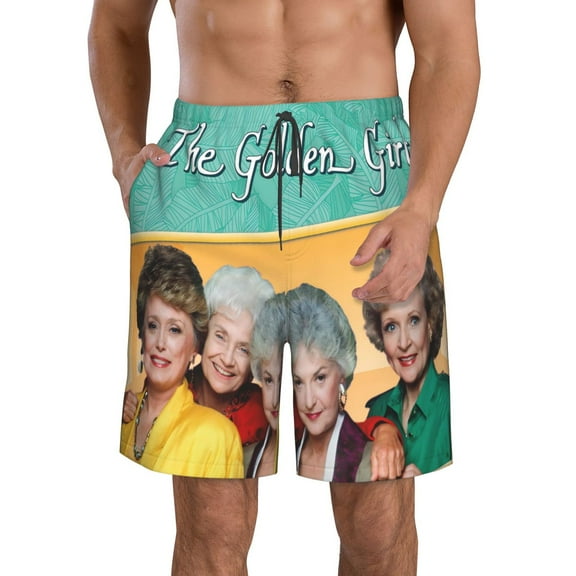 Men's Golden Girls Swim Trunks Quick Dry Bathing Suits Holiday Beach Short Casual Board Shorts