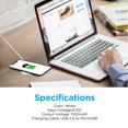 thumbnail image 5 of Ematic Wireless Charging Pad for Android and iPhone - MWCH1500, 5 of 8