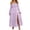 Purple, variant on qafoshin Off Shoulder Dresses for Women Long Sleeve Solid Color Slit Maxi Dress