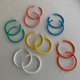 thumbnail image 4 of Stylish Circle Hoop Earrings Dangle Earrings Comfortable Ear Jewelry Acrylic Texture Suitable for Daily and Party Wear, 4 of 5