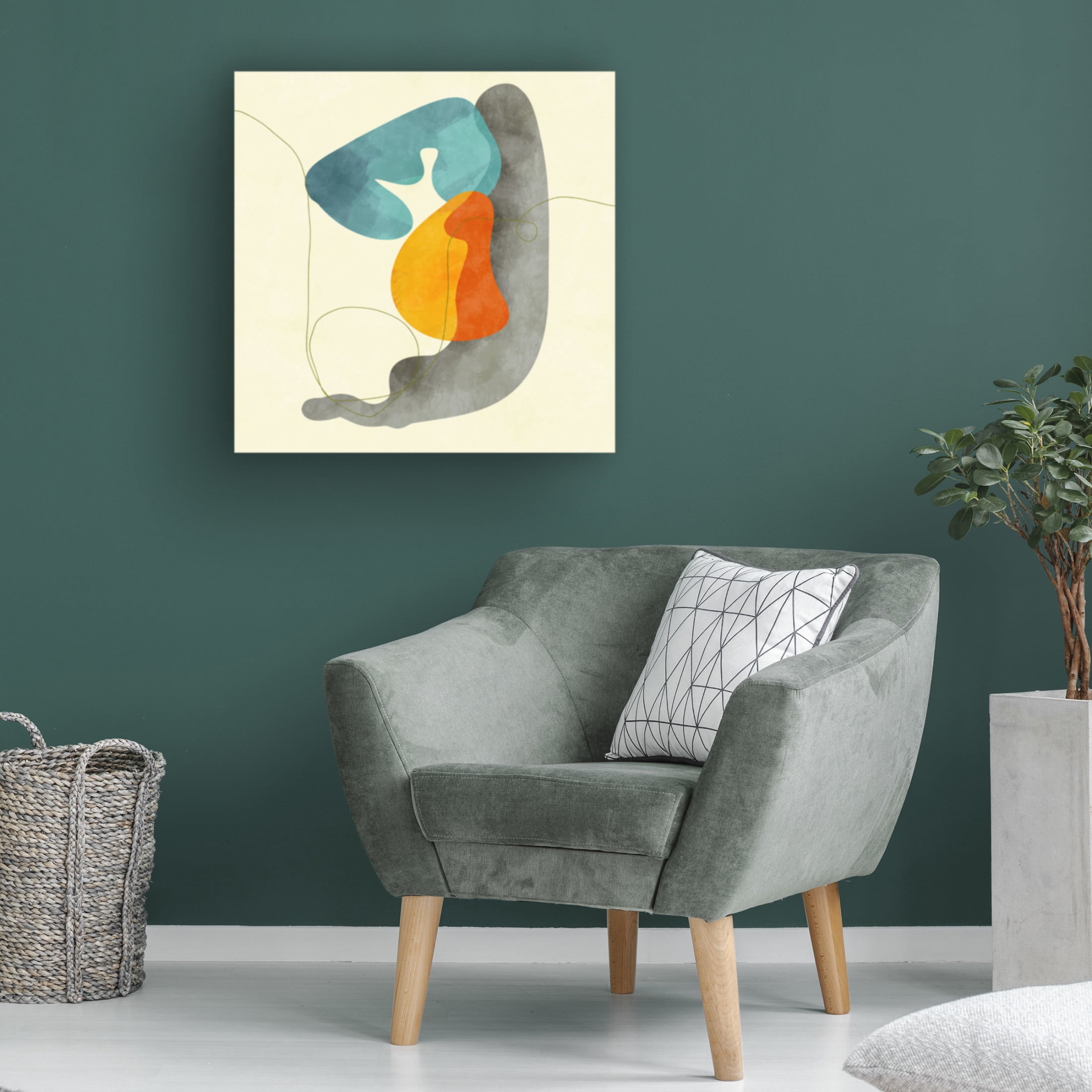 Trademark Fine Art Ana Rut Bre Shapesalines2 Canvas Wall Art