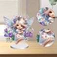 thumbnail image 4 of Adorno Hada Las Flores Kits Pintura Diamantes Mesa Doble Cara, 4 of 9