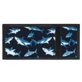 thumbnail image 4 of CHAQLIN Shark Ocean Blue Children's Wallet for Outdoor, Polyester Kids Trifold Wallet with Foldable Lightweight Trifold Card Wallet, 4 of 7